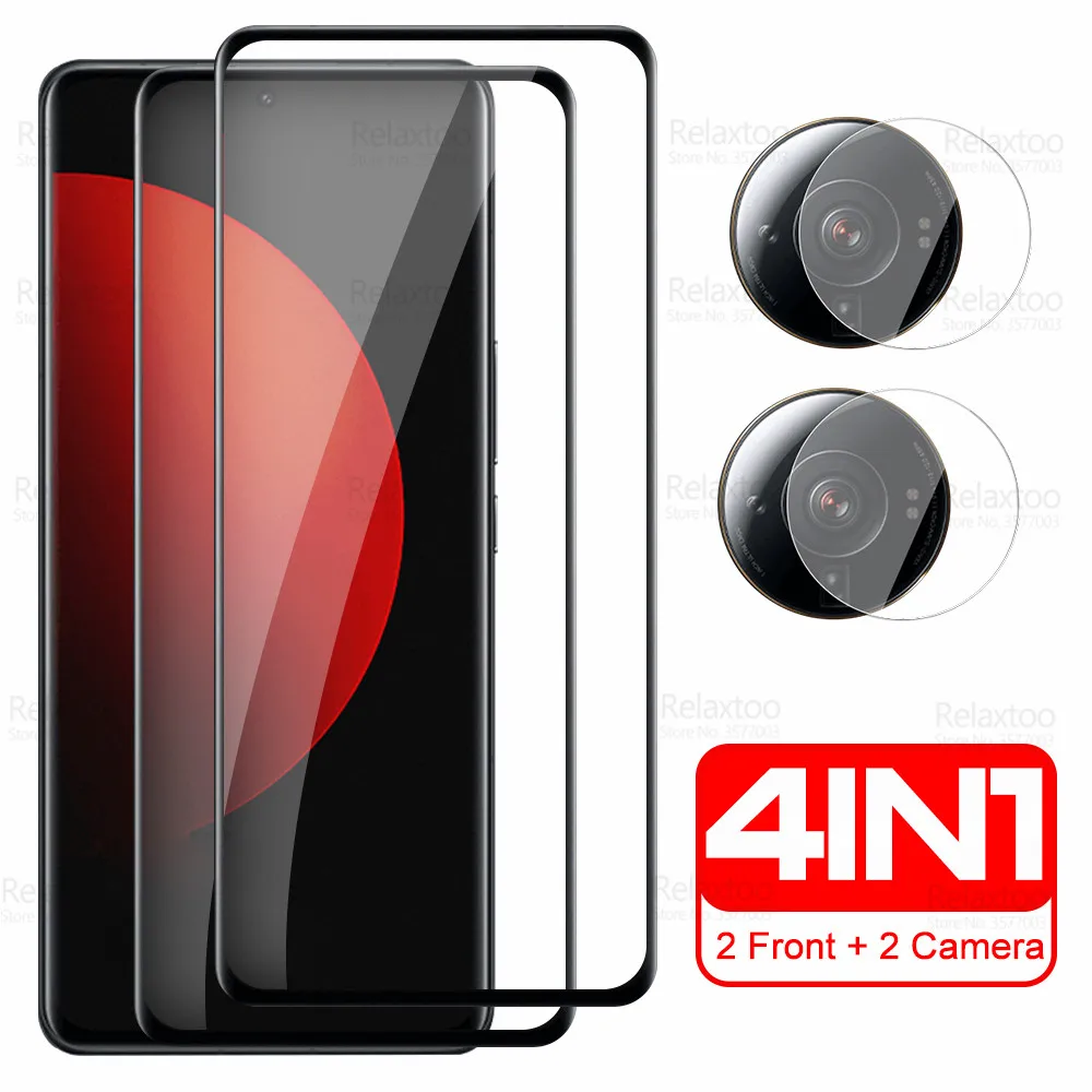 4в1 9D Изогнутое Закаленное Стекло Для Xiaomi Mi 12S Ultra Camera Protective Glas Xiomi Mi12S 12 S Pro 12SUltra Защитная Пленка Для Экрана Изображение 0