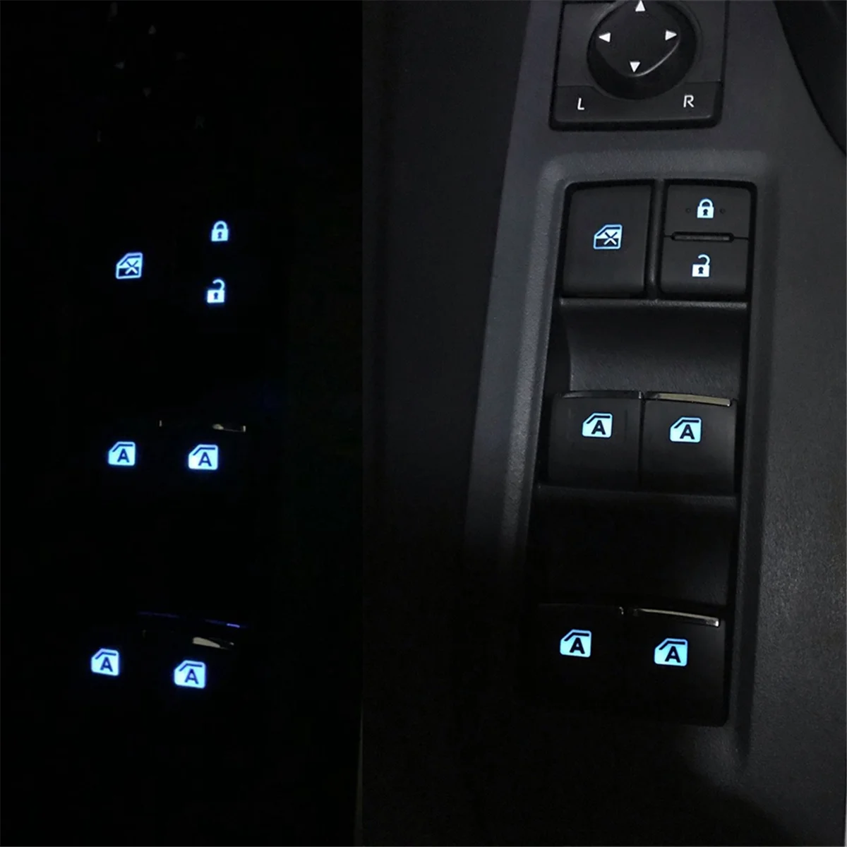 Кнопка Включения Стеклоподъемника с Подсветкой для Toyota RAV4 CHR Corolla Camry 2018-2023 Главный Переключатель Левой Подсветки Изображение 3