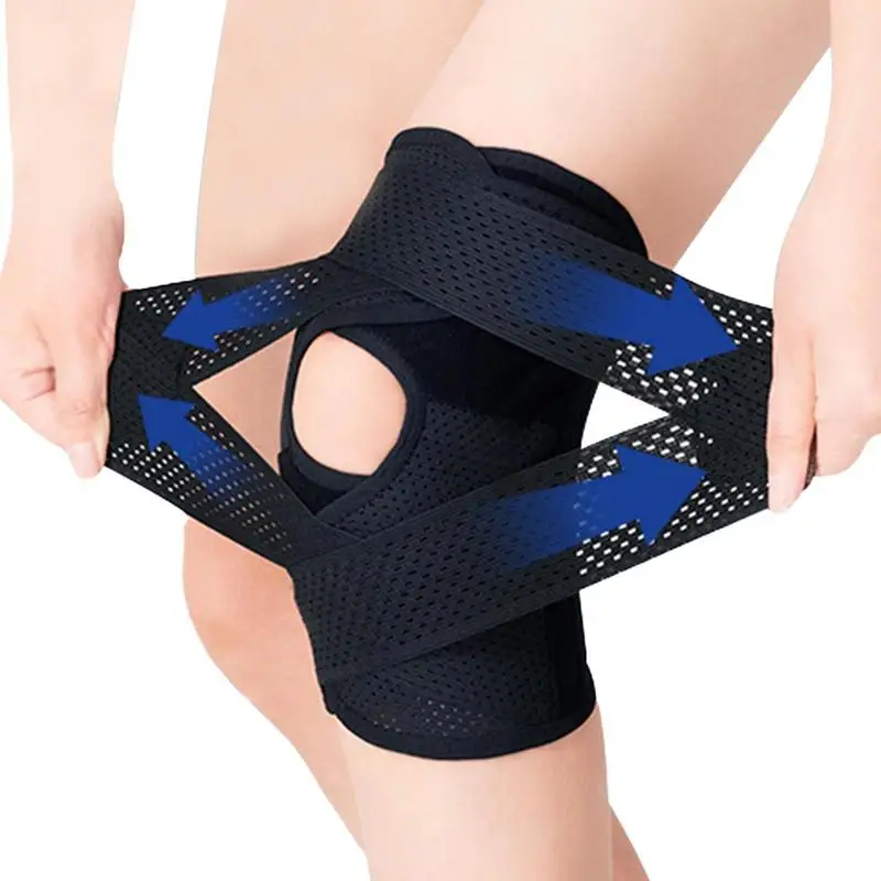 Защита для колена для мужчин, защита для колена, Компрессионные подтяжки с мягким рукавом, Многофункциональные Спортивные Принадлежности, Регулируемый Бандаж для колена Изображение 0