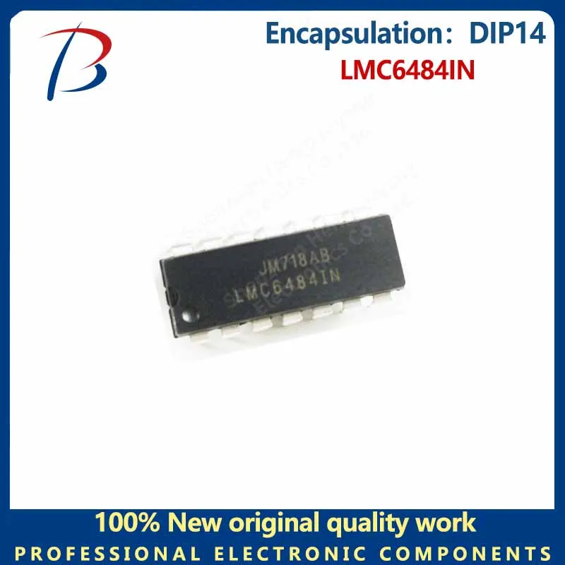 5шт микросхема операционного усилителя LMC6484IN в упаковке DIP14 Изображение 0