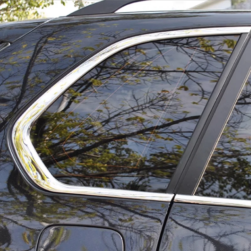 Для автомобиля BMW X5 F15 2014-2018 Нержавеющая сталь Хромированная отделка дверной оконной колонны Защитная полоса Аксессуары Декоративная крышка Изображение 5