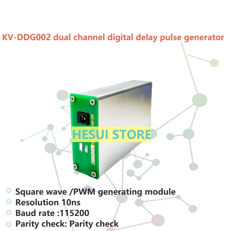 Модуль генератора прямоугольных сигналов KV-DDG002 с высокоскоростной цифровой задержкой узких импульсов DDG, произвольной ШИМ, 10нС Изображение 0
