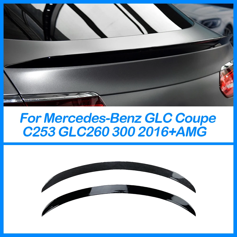 Для Mercedes-Benz GLC Coupe C253 GLC260 300 2016 + AMG Задний Багажник Спойлер Заднего Крыла Обвес Аксессуары Черный ABS Карбоновый Изображение 0