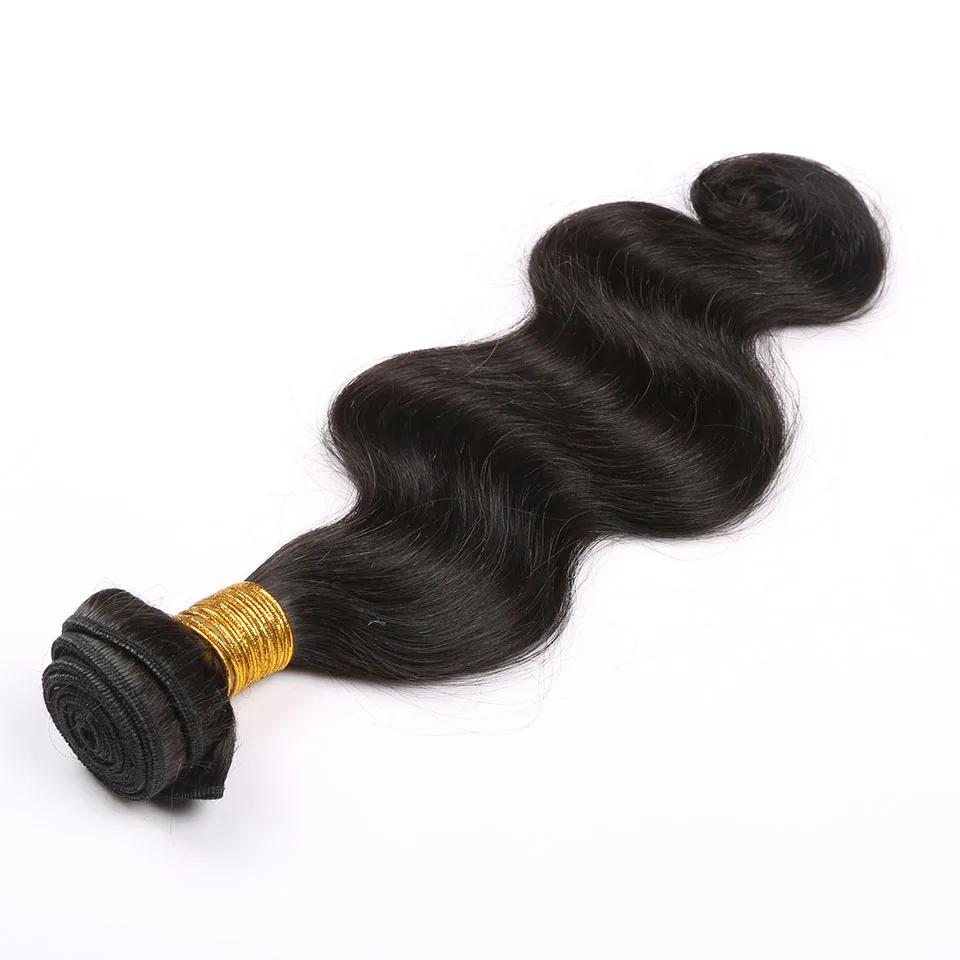 Объемные волнистые пучки 100% человеческих волос, пучки бразильского плетения натурального цвета, 1 2 3 Пучка волос Remy Изображение 3