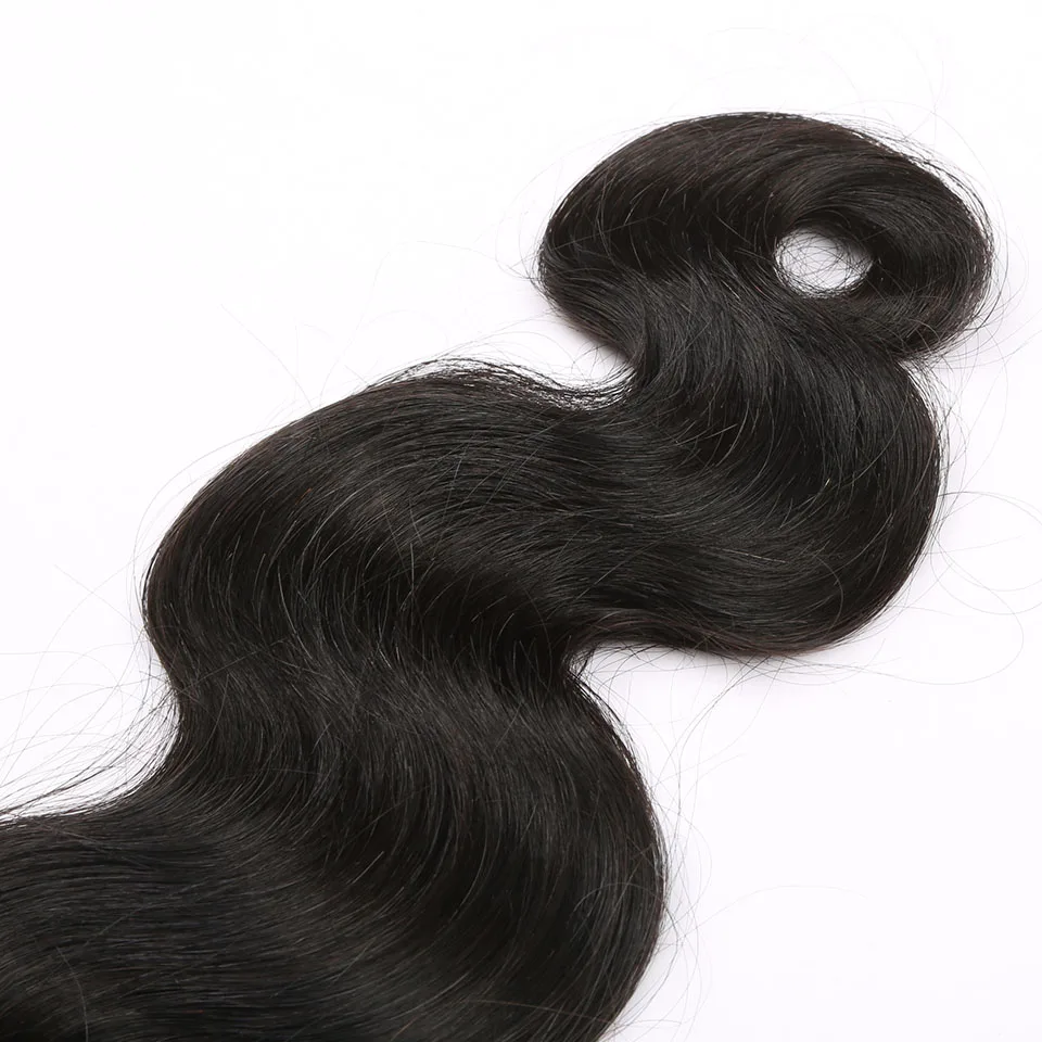 Объемные волнистые пучки 100% человеческих волос, пучки бразильского плетения натурального цвета, 1 2 3 Пучка волос Remy Изображение 4