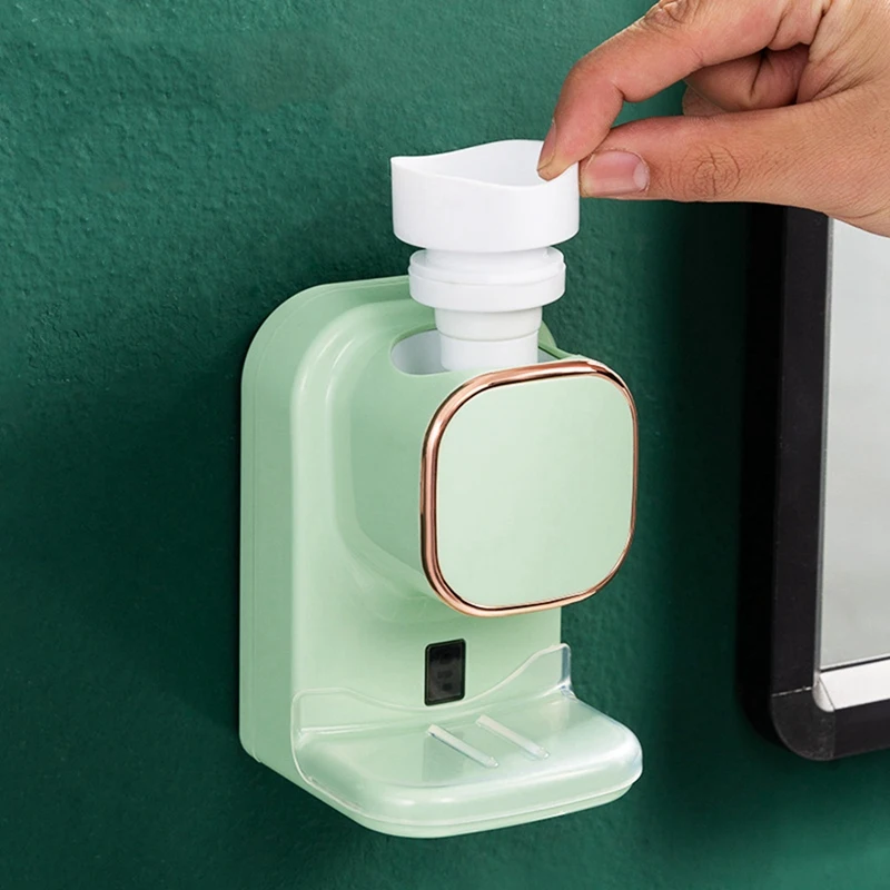 Автоматический электрический дозатор зубной пасты Автоматический дозатор зубной пасты + датчик для ванной комнаты Настенный насос для зубной пасты 2 шт. Прочный Изображение 3