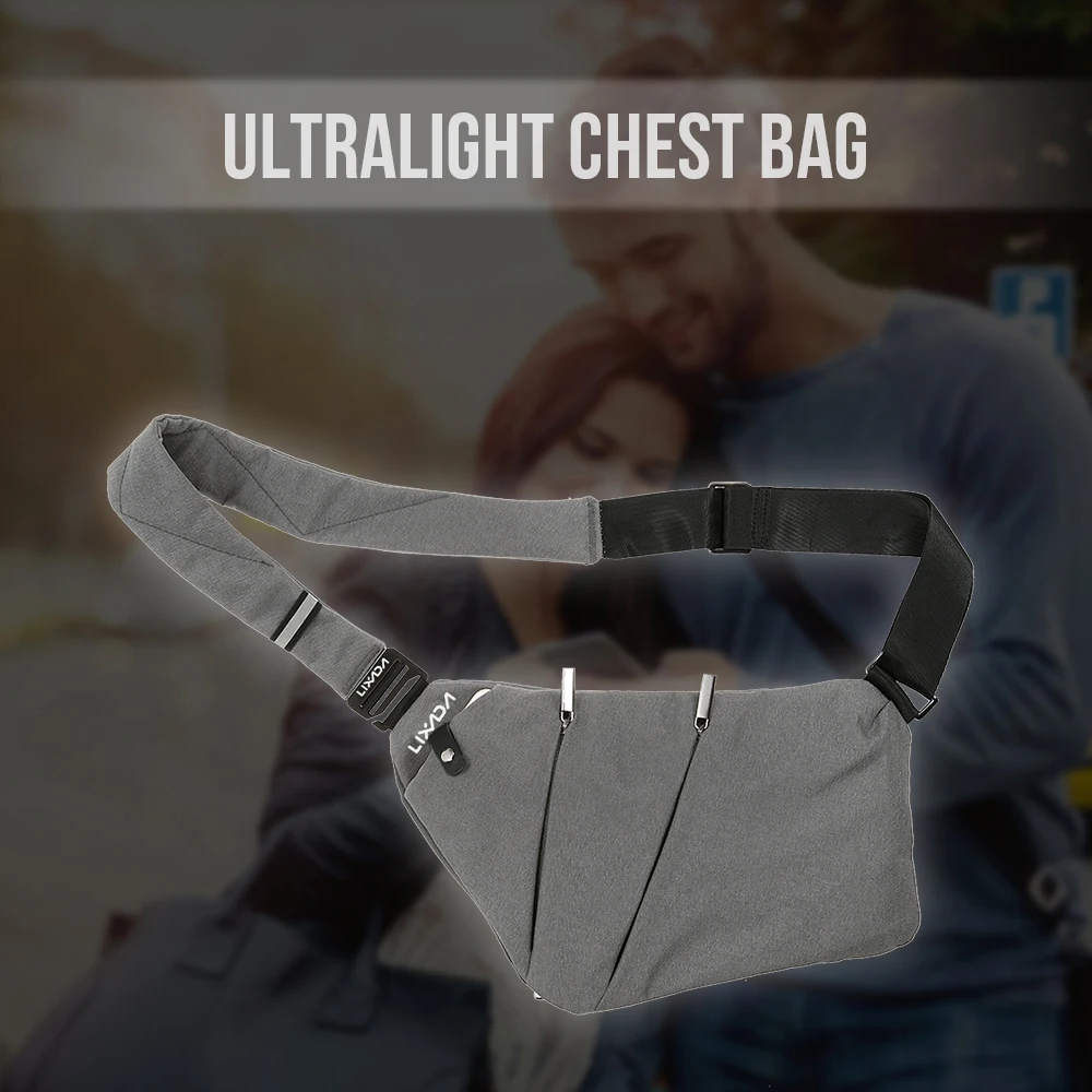 Сумка-слинг LIXADA, нагрудный рюкзак, повседневный рюкзак, сумка через плечо, сумка через плечо Изображение 5