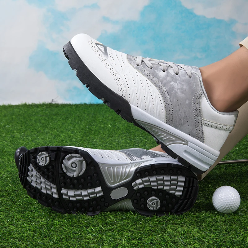 Высококачественная обувь для гольфа, модная цветная обувь для гольфа, повседневная обувь на открытом воздухе, нескользящая спортивная обувь Изображение 5