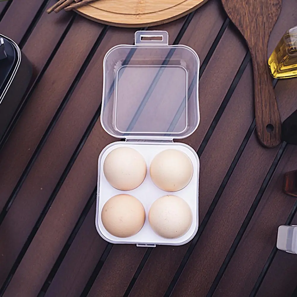 Коробка для яиц, Легкая Коробка для хранения яиц, Прозрачный Прочный Контейнер для яиц для кемпинга и пикника на открытом воздухе Изображение 2