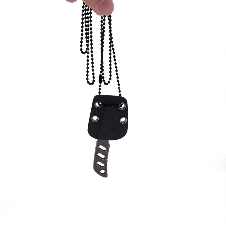 EDC Мини Карманный Складной Нож-Ожерелье из Нержавеющей Стали с Брелоком для Ключей Спорт На Открытом Воздухе Кемпинг Пеший Туризм Охота Выживание Изображение 5