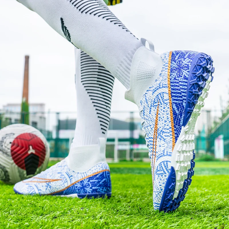 Высококачественная футбольная обувь Для соревнований Haaland, тренировочная обувь, противоскользящие износостойкие футбольные бутсы Fustal, Chuteira Society Изображение 0