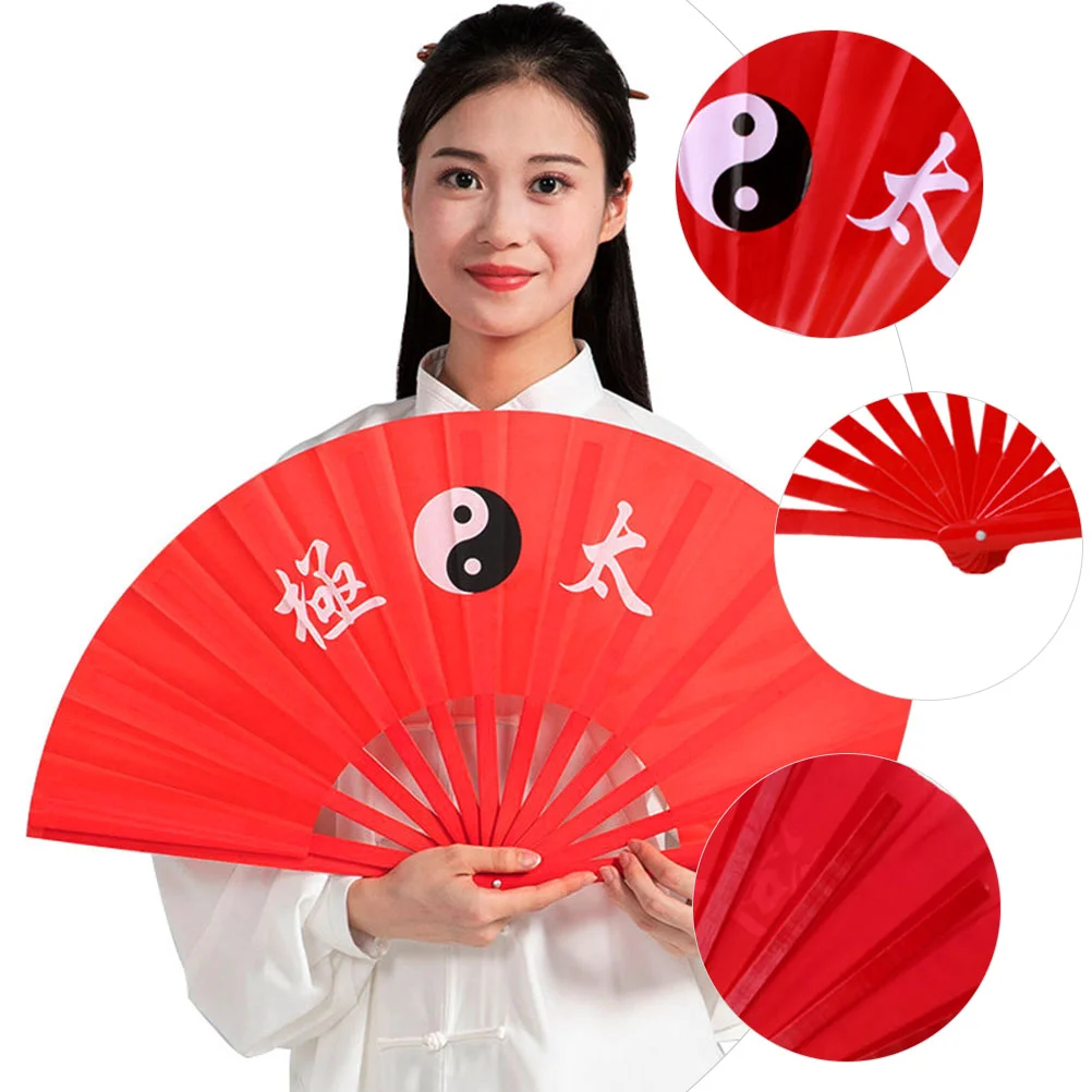 Складной Веер для китайских танцев Складное Представление Chi Style Tai Dance Silk Wushu Artsparty Festival Portablegift Holiday Изображение 2