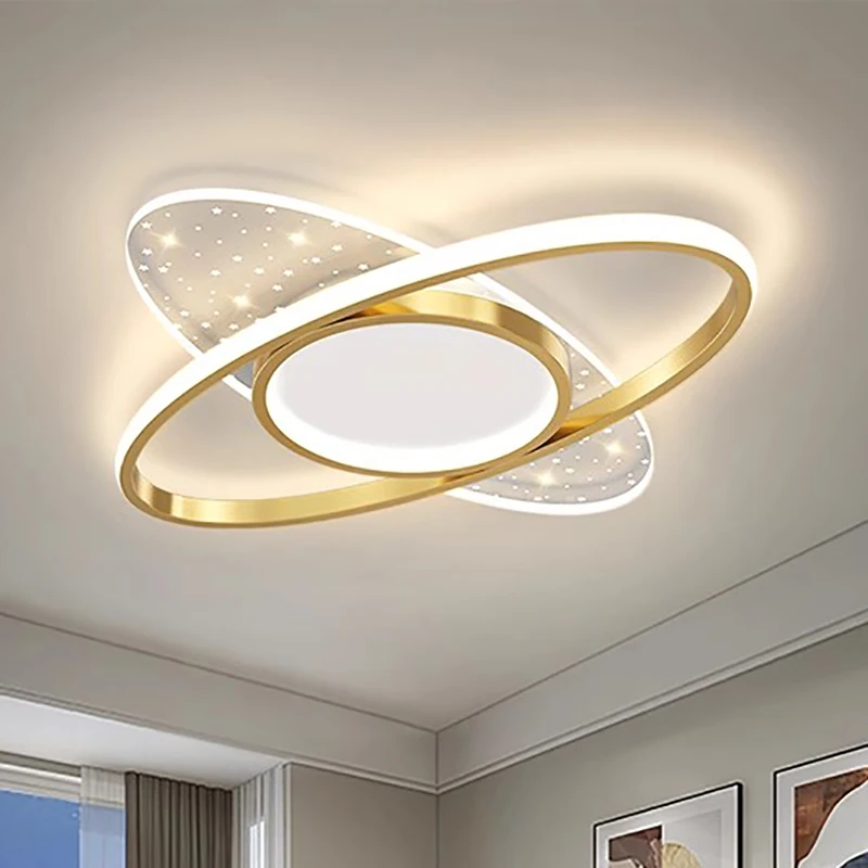 Потолочный светильник LED Star Современные круглые квадратные светильники для украшения дома для детских комнат гостиной спальни кабинета внутреннего освещения Изображение 0