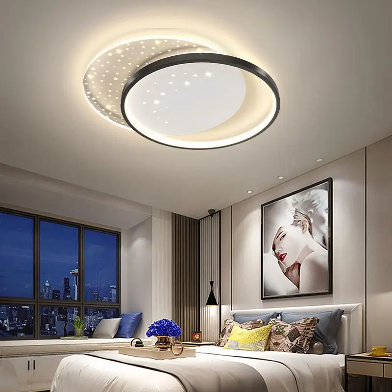 Потолочный светильник LED Star Современные круглые квадратные светильники для украшения дома для детских комнат гостиной спальни кабинета внутреннего освещения Изображение 1