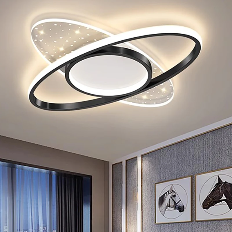 Потолочный светильник LED Star Современные круглые квадратные светильники для украшения дома для детских комнат гостиной спальни кабинета внутреннего освещения Изображение 3