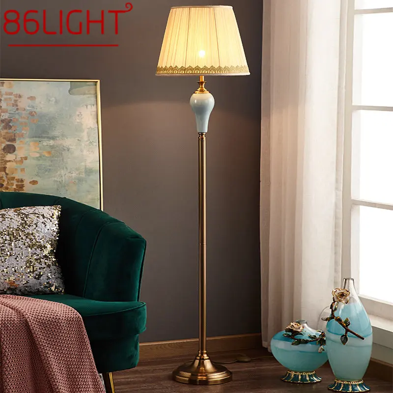 8686LIGHT Керамический Торшер Светодиодный Затемняющий Современный Креативный Американский Модный Стоячий Светильник Для Дома, Гостиной, Спальни Изображение 0